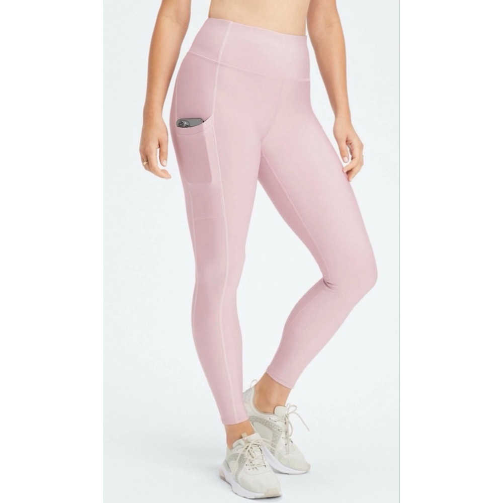 Women's Fabletics High-Waisted Cold Weather Pocket Legging XL Pink